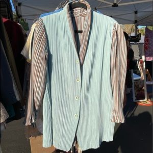 • ISSEY MIYAKE • White Label Brown & BB Blue Coat~